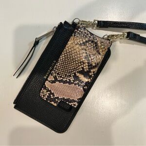 Bandolier leather Crossbody Phone Case in Snake/Black Pebble for iPhone 7